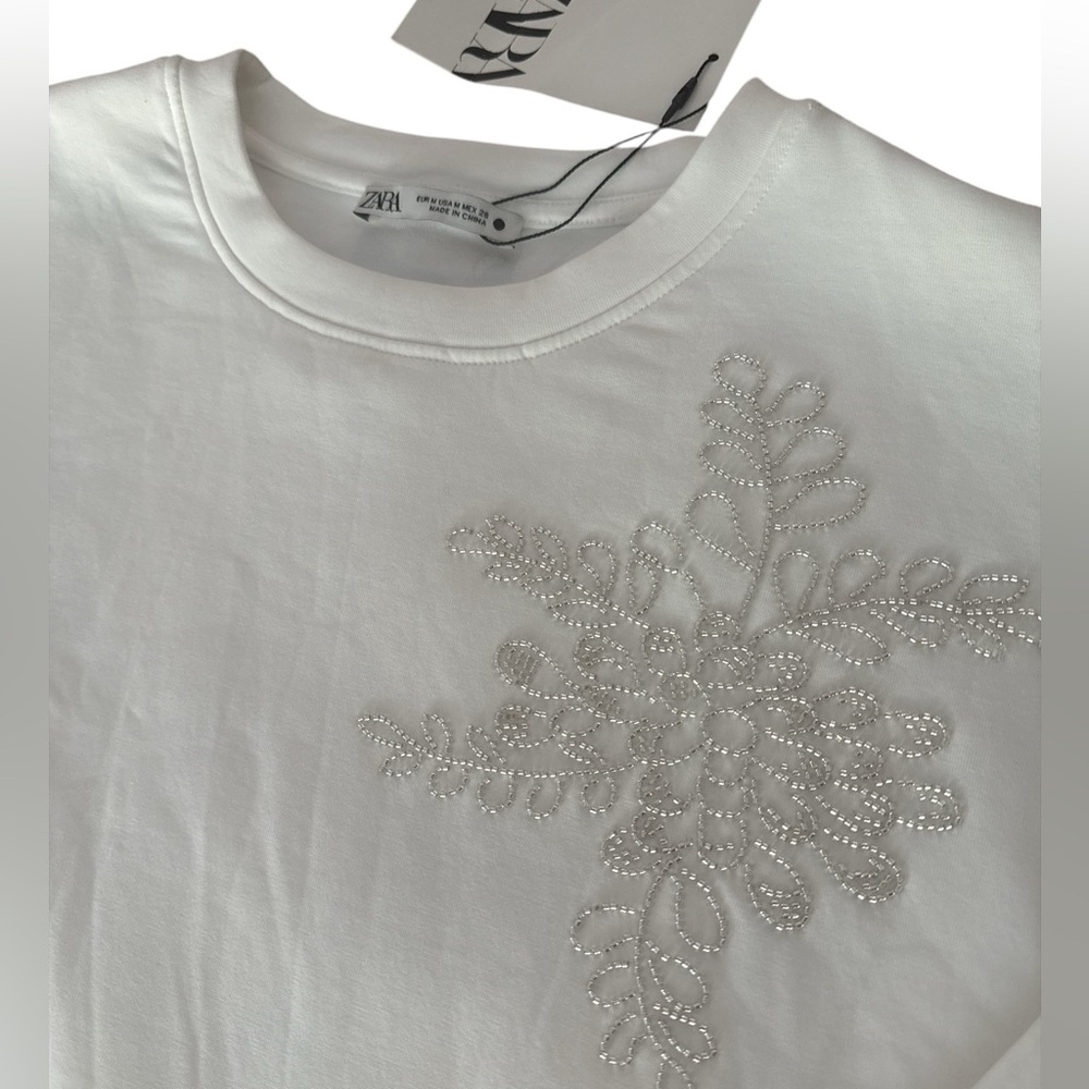 Zara Women Beaded Top